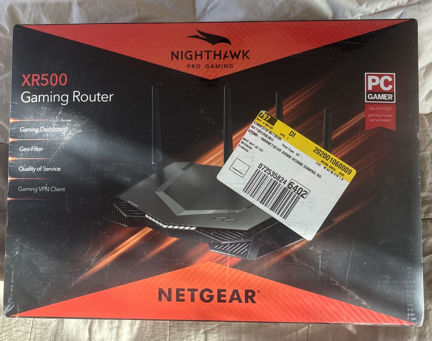 NETGEAR Nighthawk Pro Gaming XR500 Wi-Fi Router XR500-100NAS - brand new SEALED