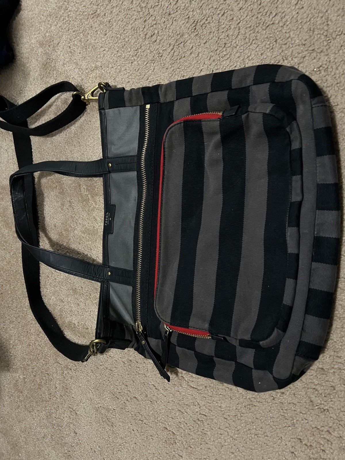 Fossil Brand Laptop Bag / Briefcase with Shoulder Strap
