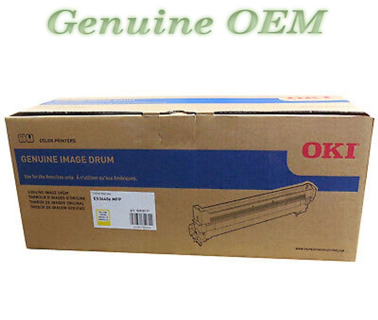 42918117 Original OEM Okidata Type-C7 Toner Cartridge, Yellow Genuine Sealed