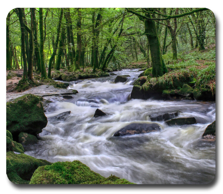 Great Outdoors Scenic ~ Mousepad / Mouse Pad ~ Fishing Camping River Stream Gift