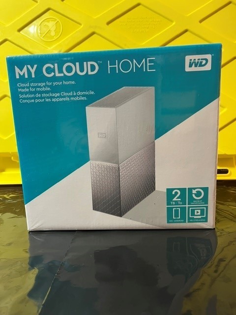 SEALED, NEW WD My Cloud Home 2TB NAS Personal Cloud Storage Backup HD Streaming