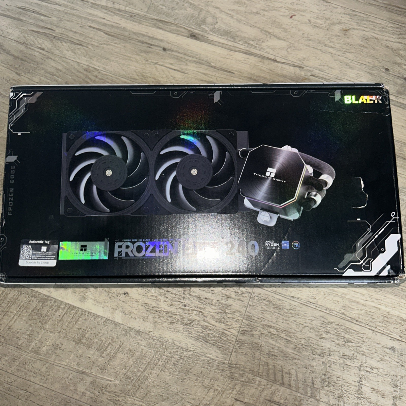 Thermalright Frozen Edge 240 Black CPU Liquid Cooler AIO Intel AMD- New Open Box