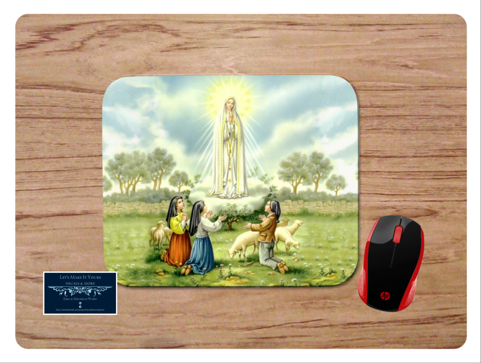 OUR LADY OF FATIMA WORSHIP ART RELIGIOUS MOUSE PAD DESK MAT HOME OFFICE GIFT