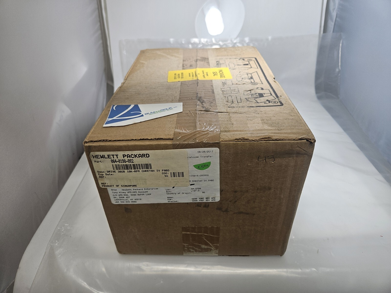 New Sealed - HP 064-0198-002 DRIVE 36GB 10K-RPM CHEETAH IV FABD