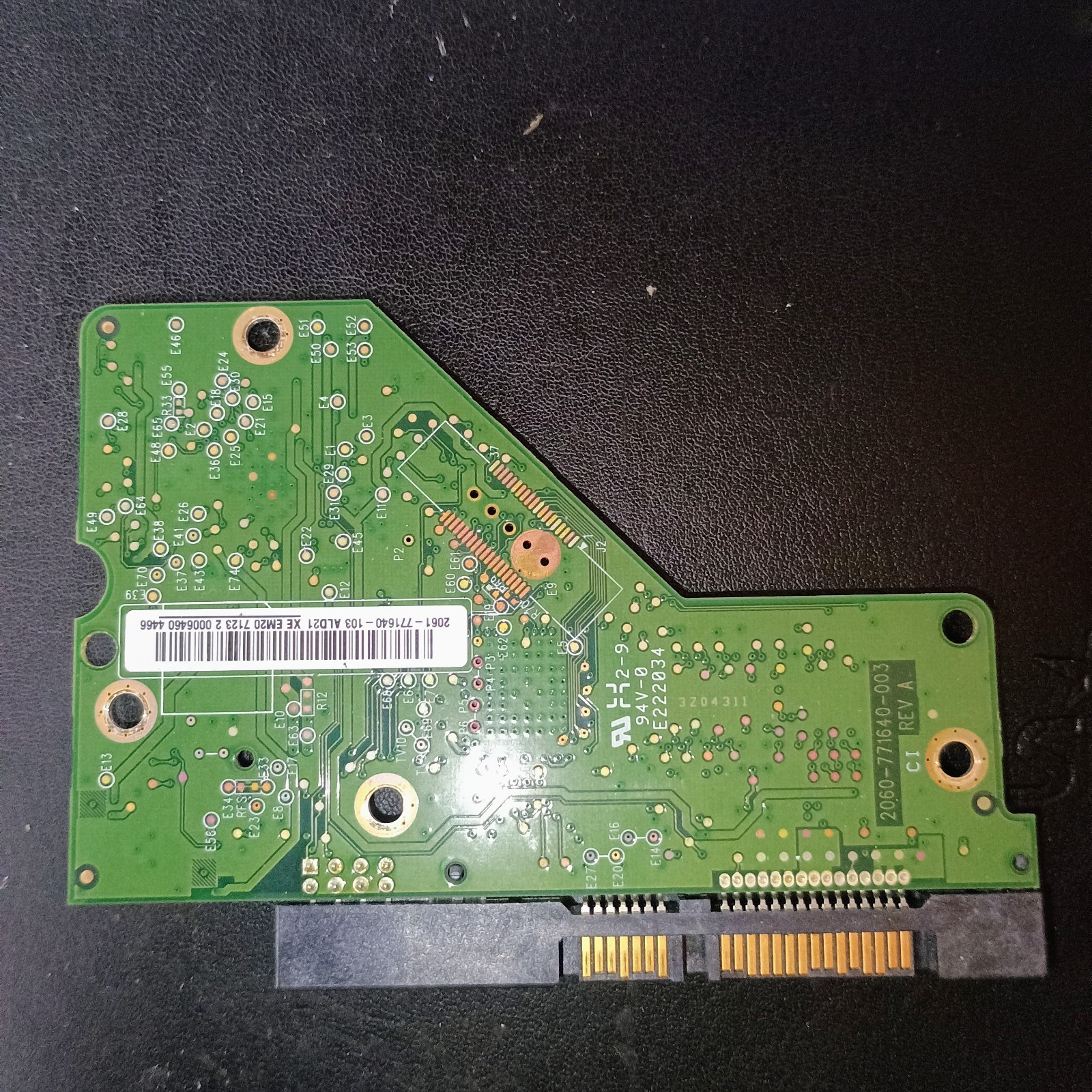 ▶️Western Digital PCB Circuit Hard Drive Controller Board 2060-771640-003 REV A 