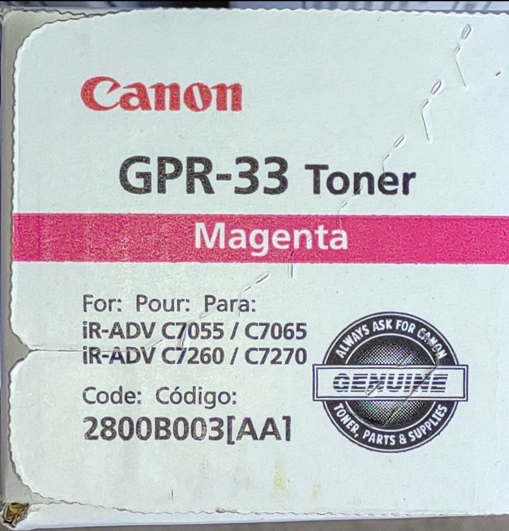 CANON GPR-33 MAGENTA TONER *NEW*