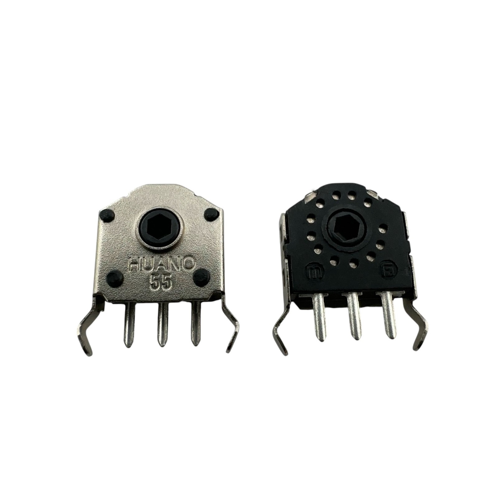 5.5mm Huano Black Dust-Proof Mouse Scroll Wheel Encoder (2pcs)