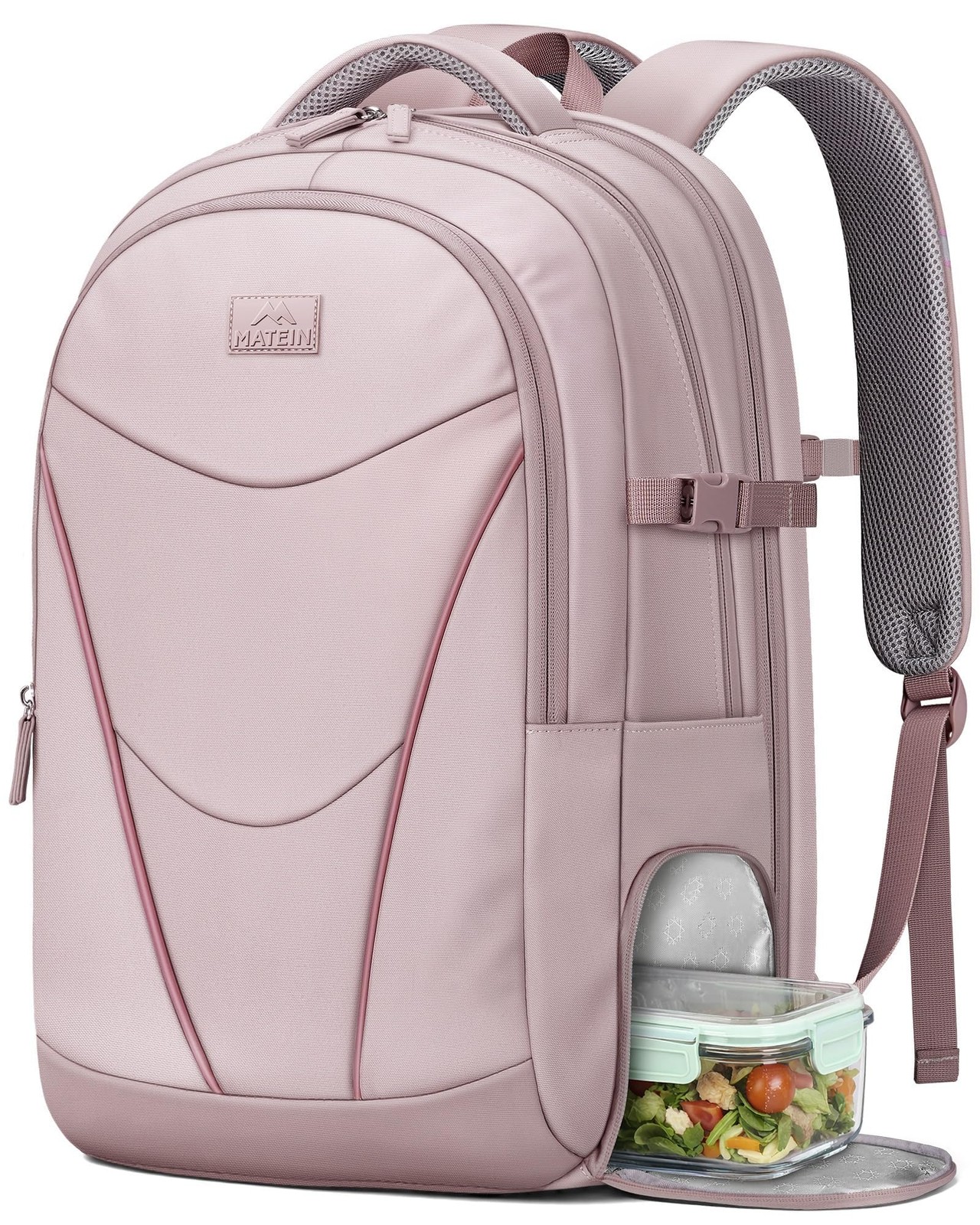 MATEIN HER Laptop College Backpack, Pink Backpack for Women 17.3 Inch,