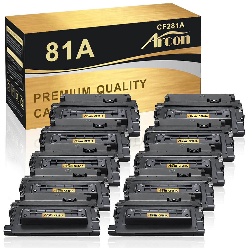 10 Pack CF281A 81A Toner Compatible With HP LaserJet Enterprise M604 M630f M605
