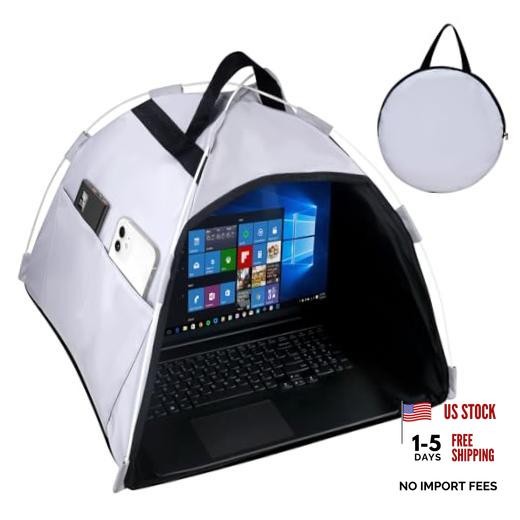 Universal Laptop Sun Shade and Privacy Foldable Shield Working Outdoor Travel