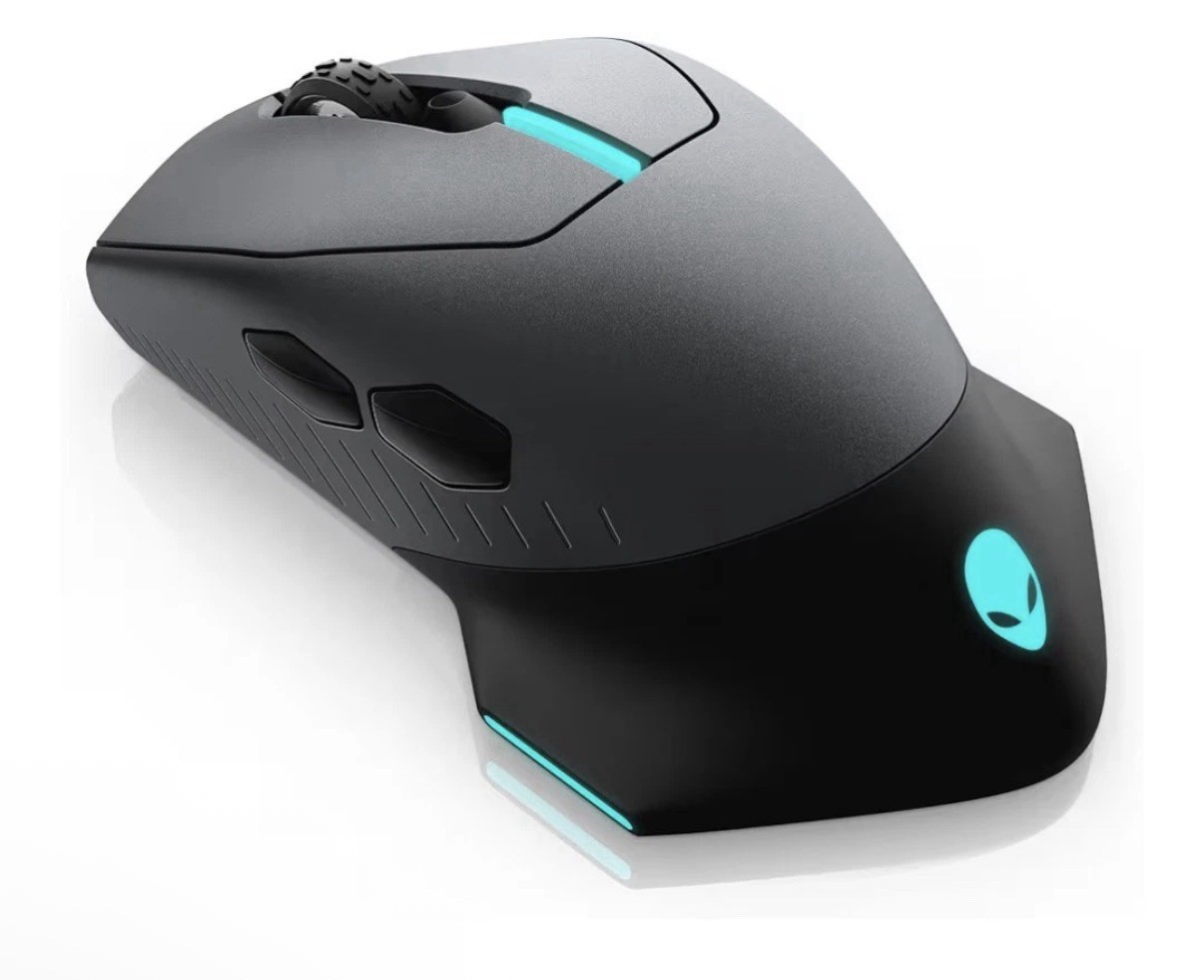 Alienware Wired/Wireless Gaming Mouse AW610M, 16000 DPI Optical Sensor, 350 Hour