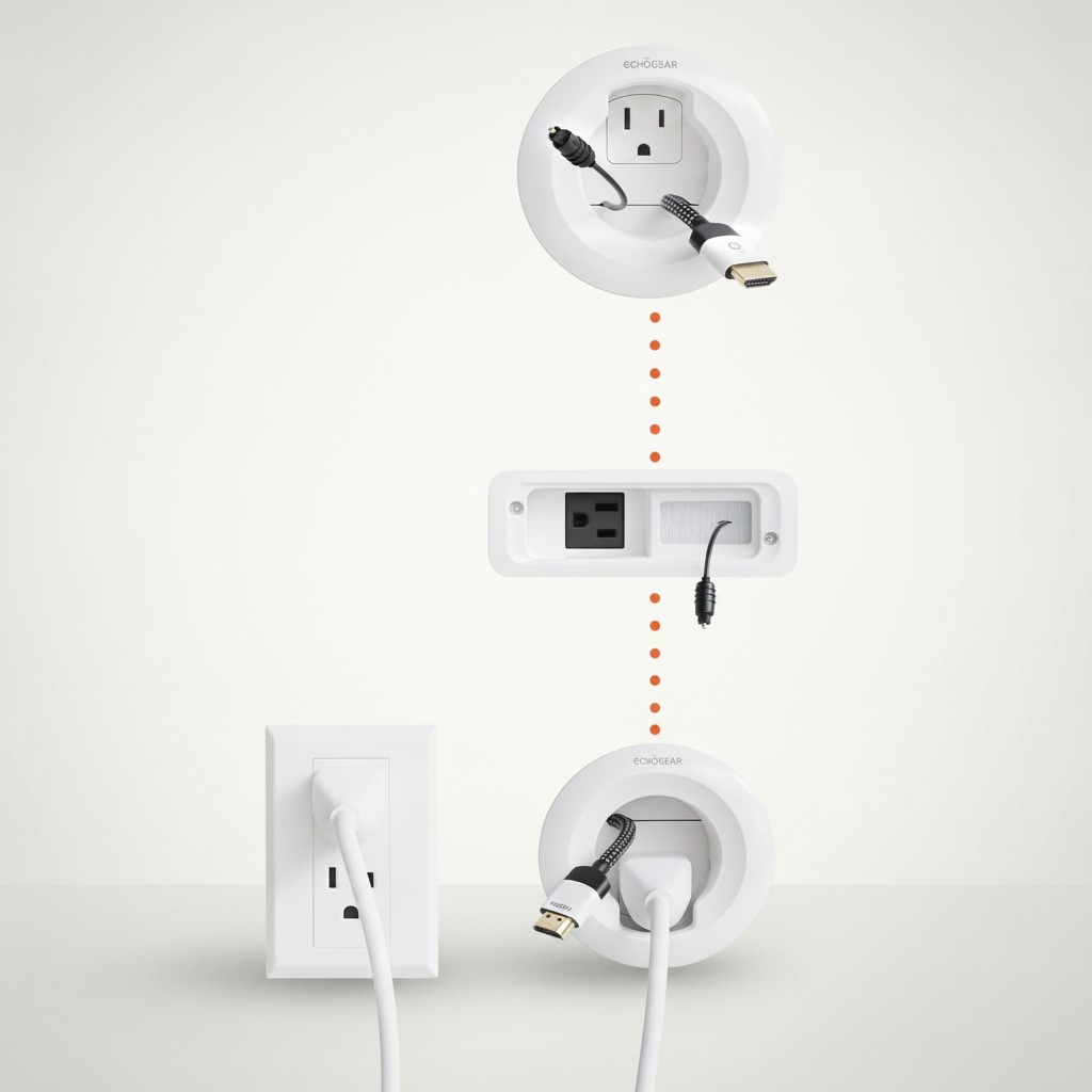All-in-One DIY Cord Concealer Kit for TVs & Soundbars - Minimalist Design