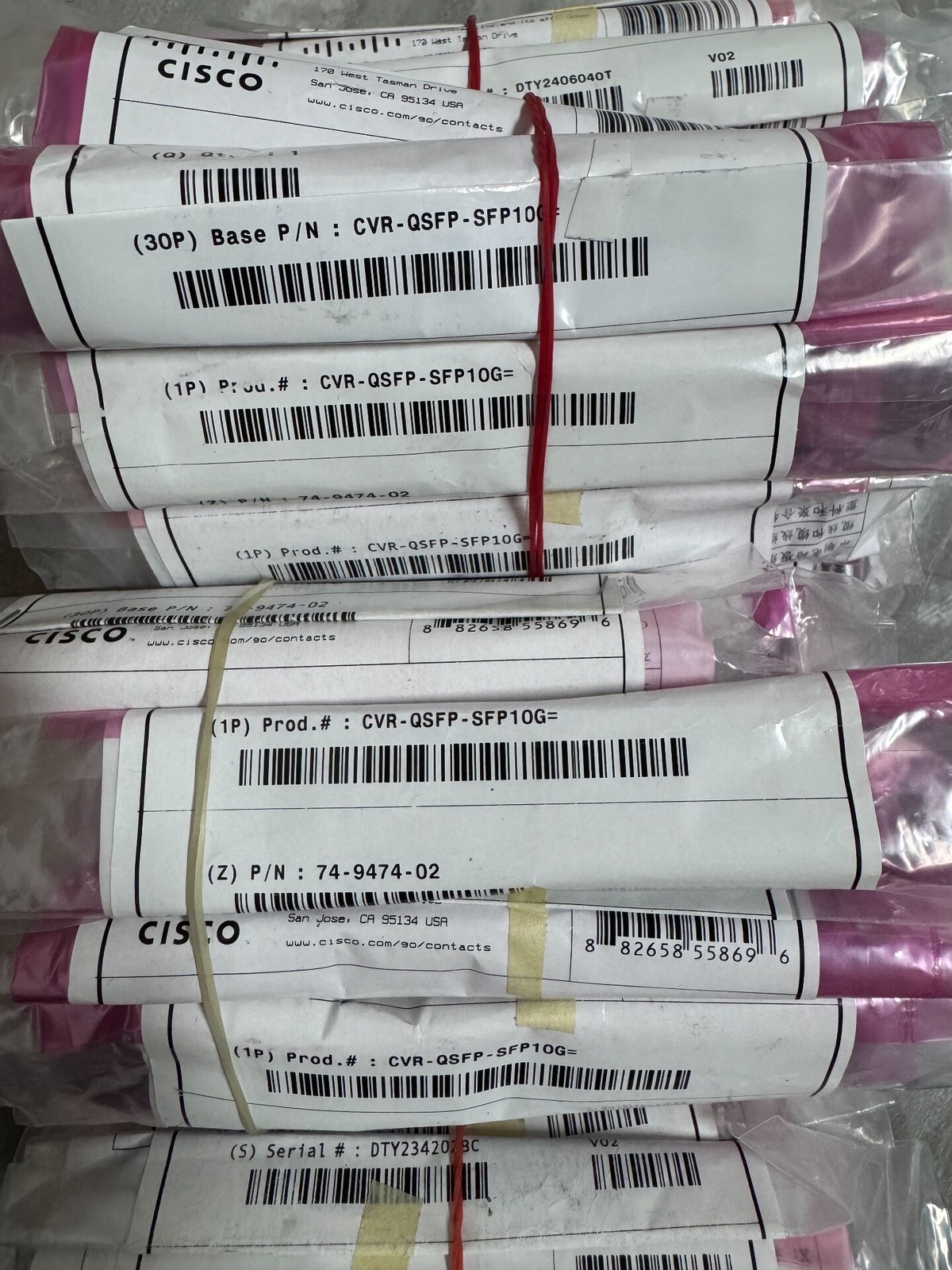 1PC CISCO CVR-QSFP-SFP10G QSFP To SFP+Adapter Cisco Transceiver Module