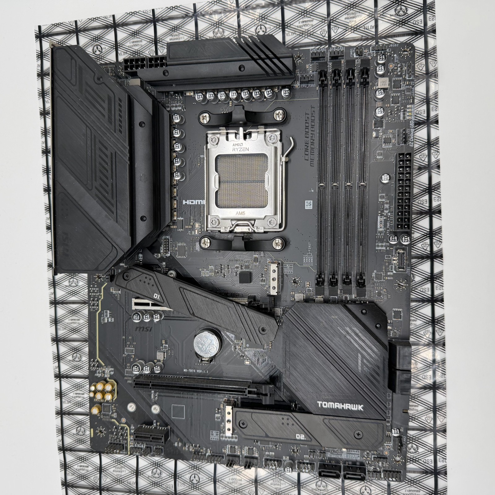 MSI MAG B650 TOMAHAWK WIFI AM5 DDR5 ATX Gaming Motherboard MS-7D75 ​U