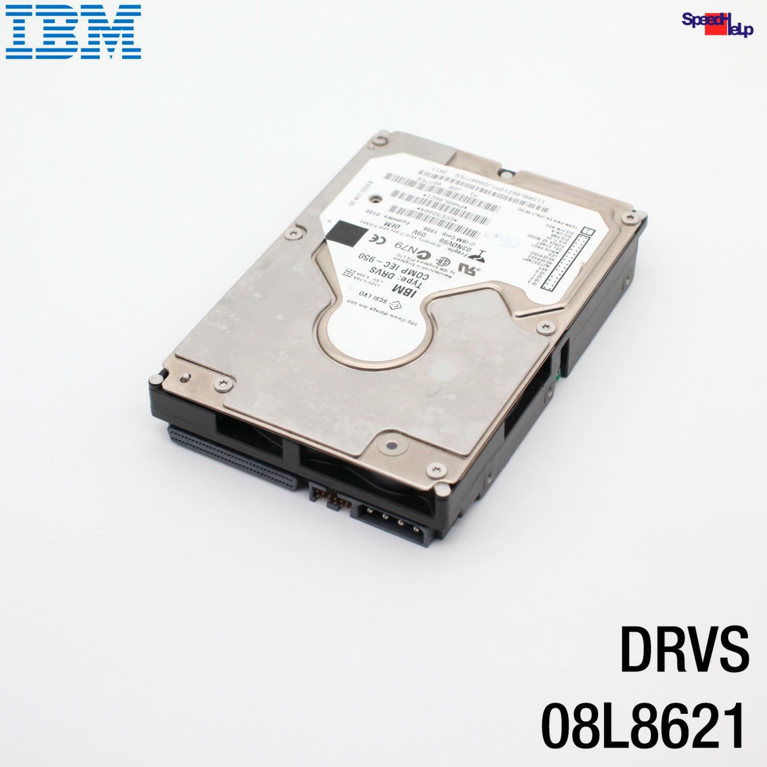 IBM TYPE DRVS IEC-950 9.1GB SCSI 68 PIN POLE HDD HARD DRIVE P/N 08L8621 HARD DISK
