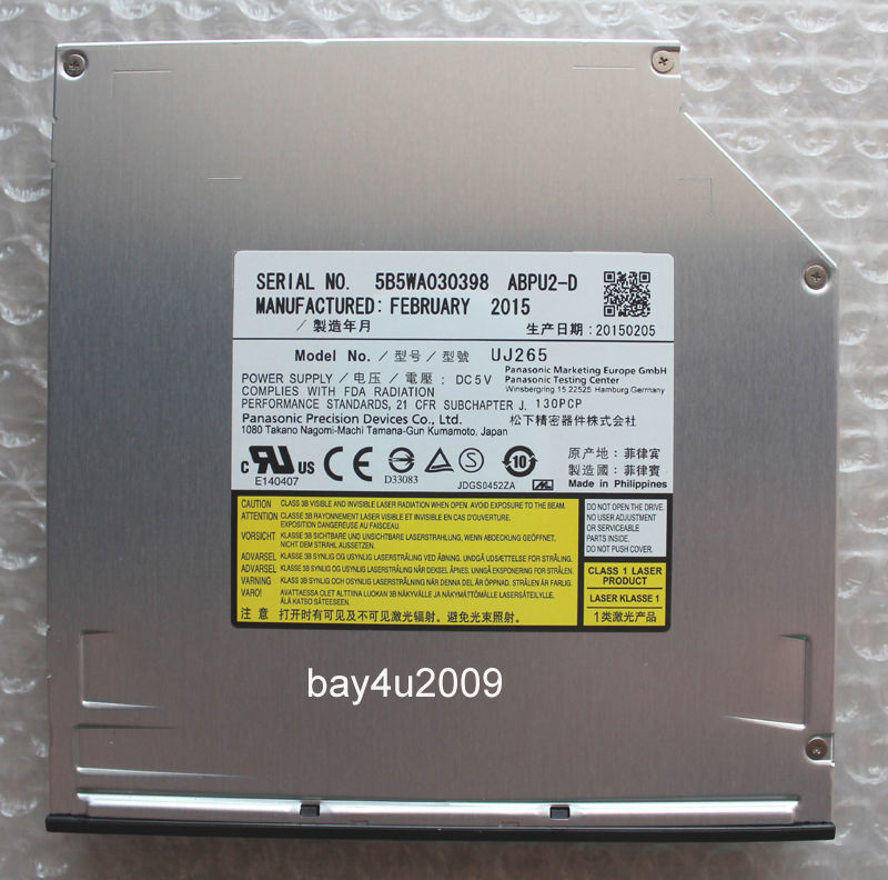 1PC NEW Panasonic UJ265 Slot Load Blu-ray Burner 12.7mm SATA Optical Drive