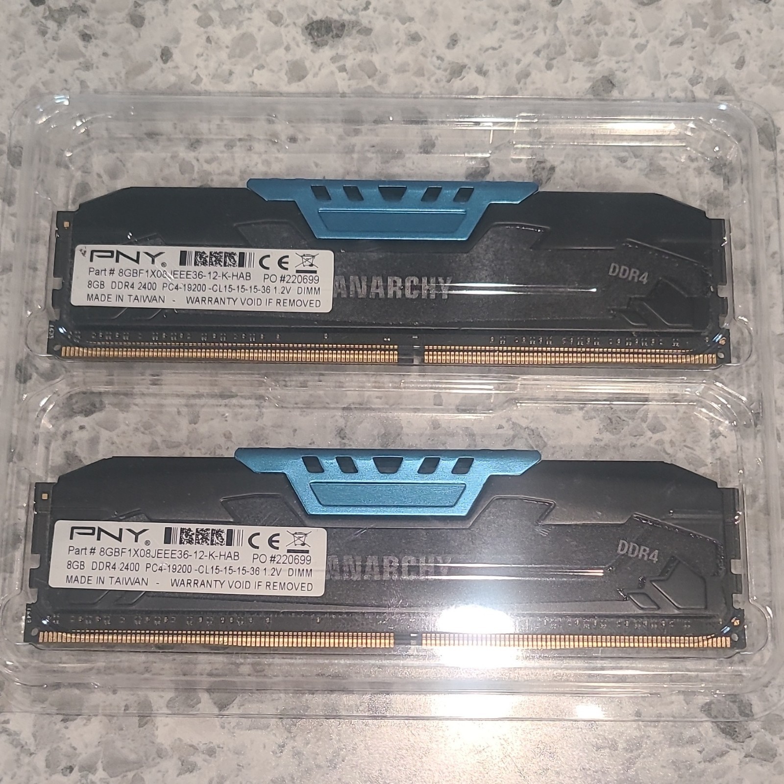 PNY Anarchy DDR4 2400MHz 16GB (2x8GB) DIMM PC4-19200 Desktop RAM Kit