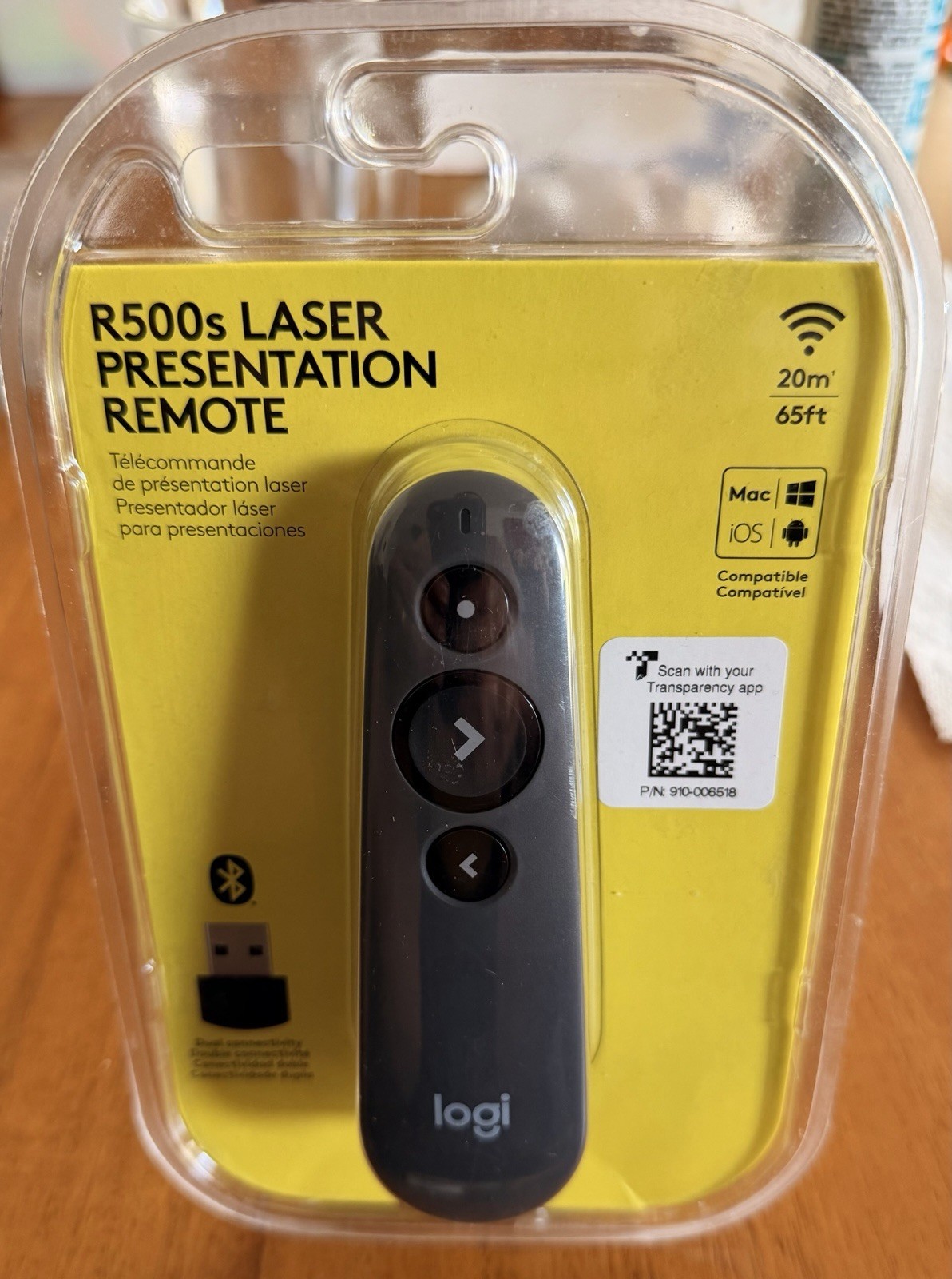 Logitech - R500s Presenter Bluetooth and USB Remote Control - Graphite Brand New
