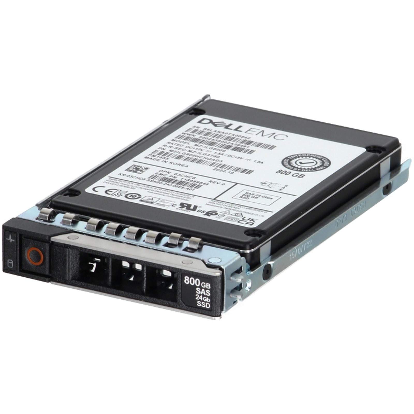 3CHC8-CP1 Dell 800GB 24Gbps SAS MU TLC 2.5 SSD PM1655 CPO