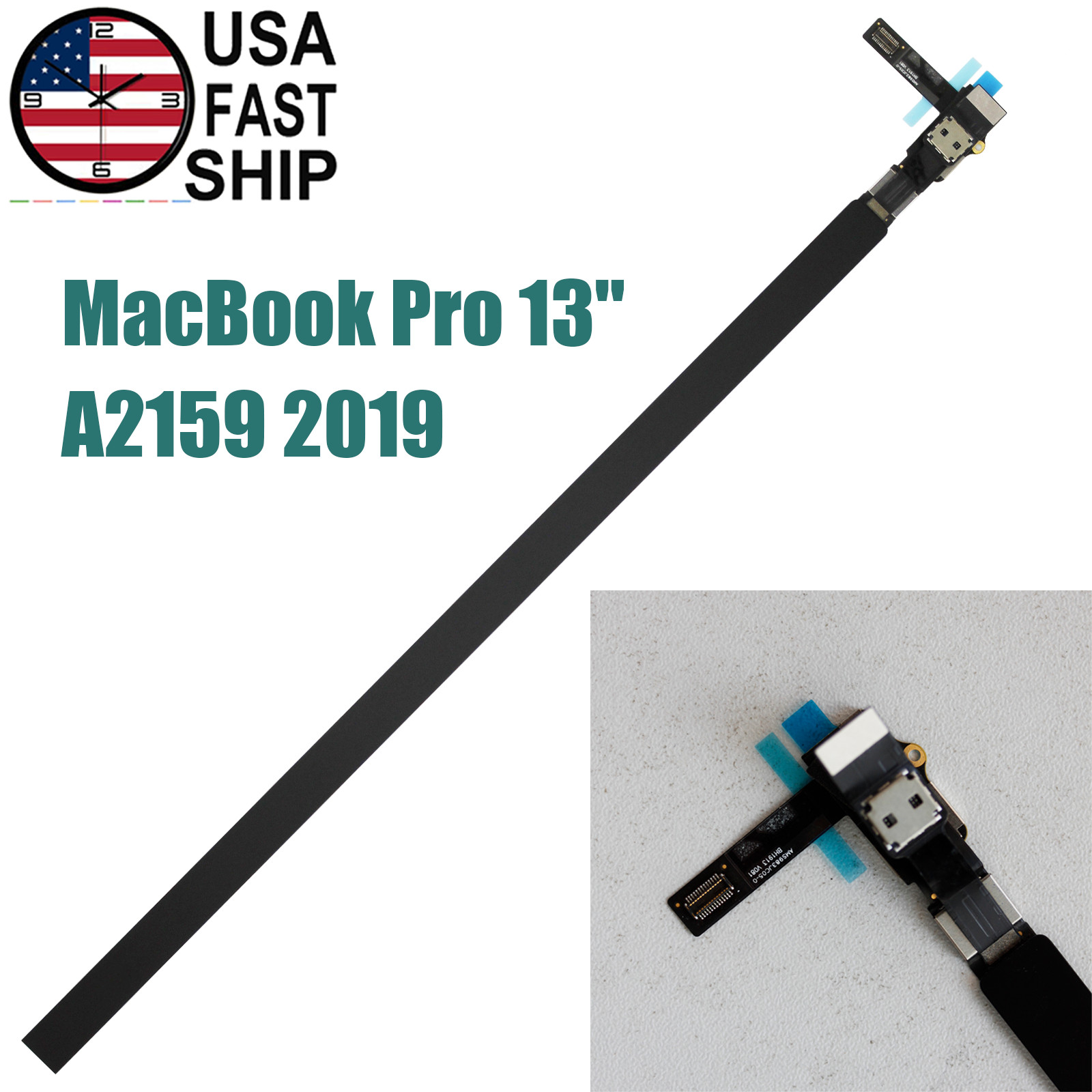 OEM LED Touch Bar Touchbar + Cable For Apple Macbook Pro 13" A2159 Retina 2019