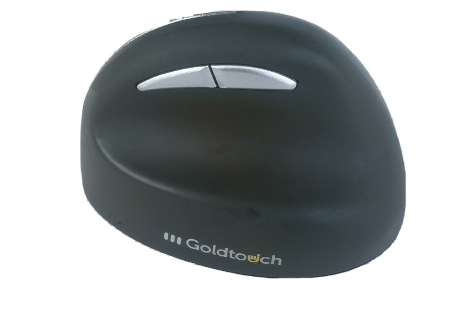 Goldtouch KOV-GSV-RMW Silver/Gray Wireless USB Right-Handed Semi-Vertical Mouse