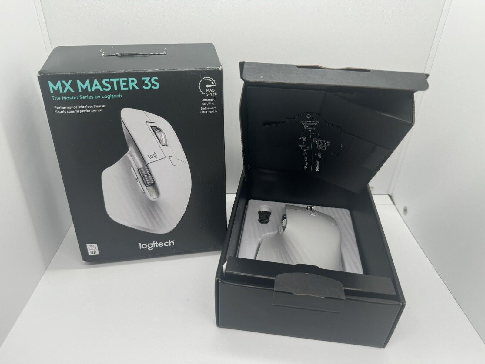 Logitech MX MASTER 3S Performance Wireless Mouse 910-006558 Pale Gray BRAND NEW