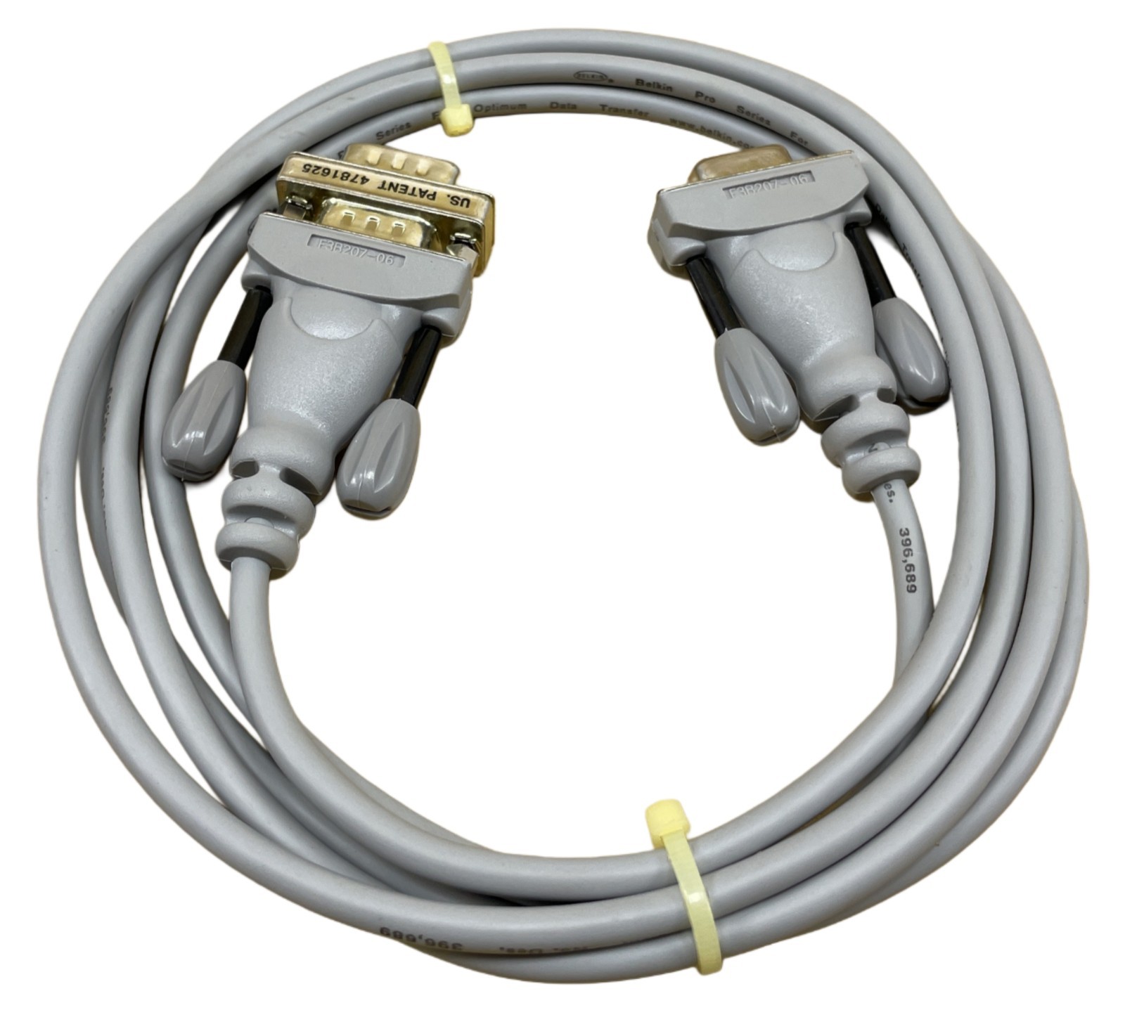 Belkin 303466-1 DB9M to DB9F Optimum Data Cable Pro F3b207-06 6 Ft FileTransfer