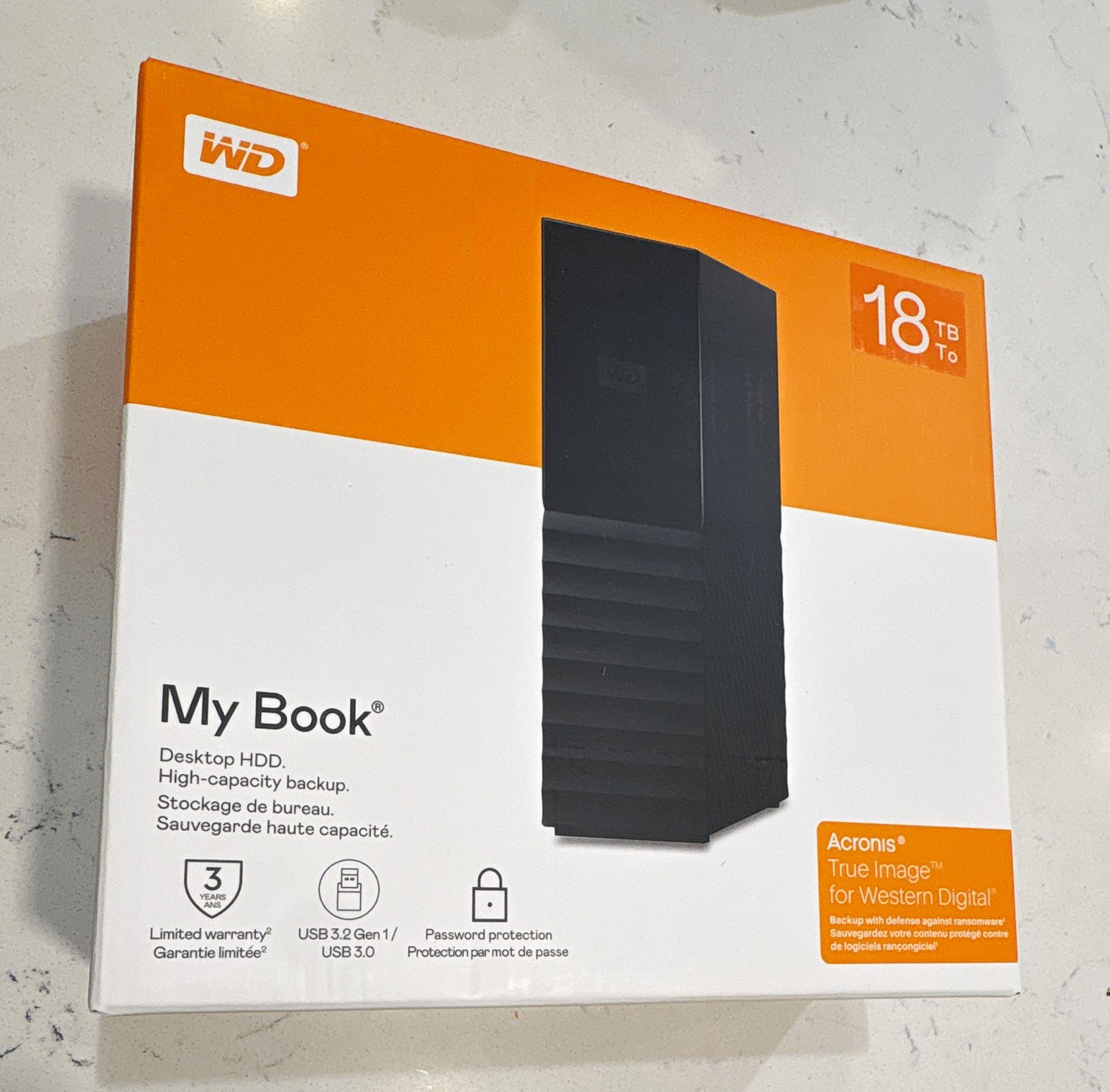 Brand New NIB WD Western Digital My Book 18TB Desktop External HDD PC/MAC