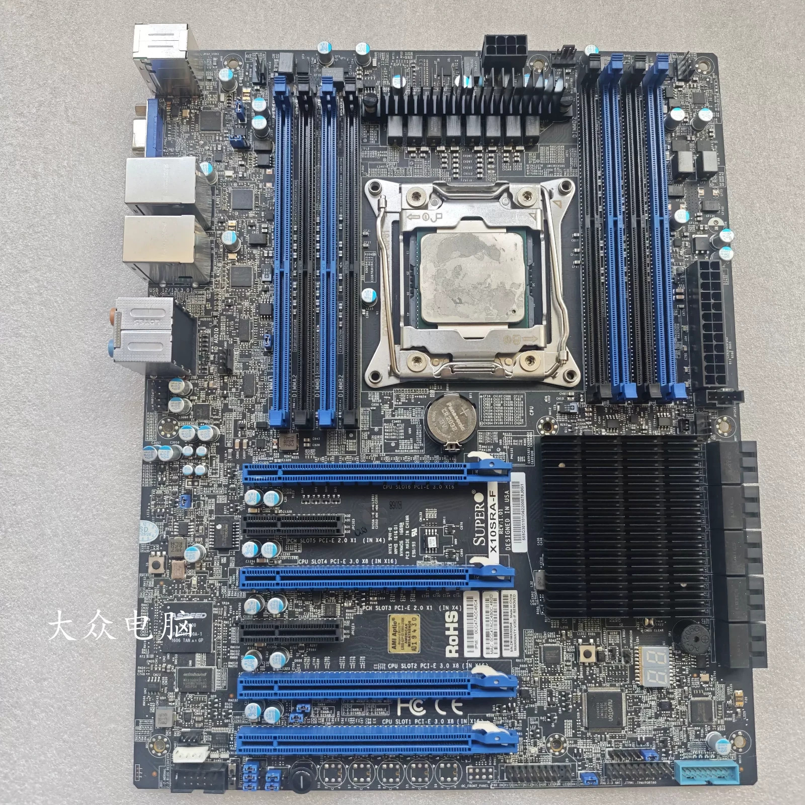 FOR Supermicro X10SRA-F Motherboard LGA2011 8x DDR4 Slots