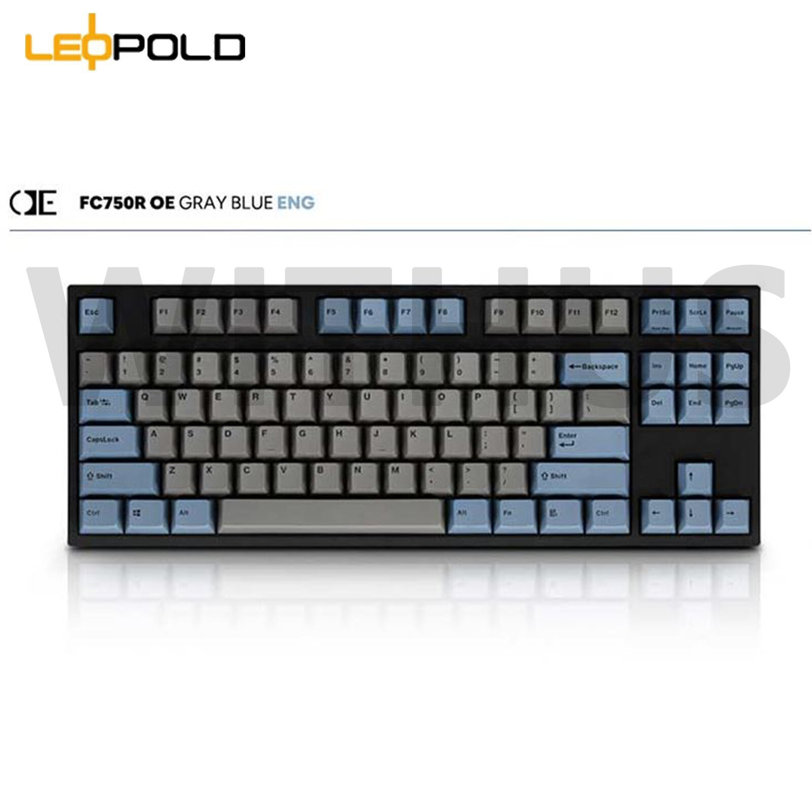 Leopold FC750R OE High-End Mechanical Keyboard GrayBlue/60g-Black/ENG,KOR=