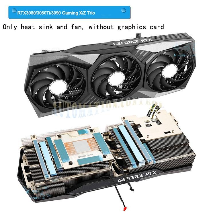 For MSI RTX3080 3080Ti 3090 GAMING X/Z Trio Graphics Card Cooler with Fan