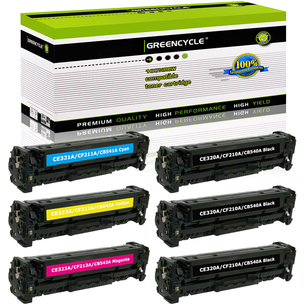 6PK CE320A Toner BCYM Fits For HP 128A Color LaserJet Pro CP1525N CM1415FN MFP