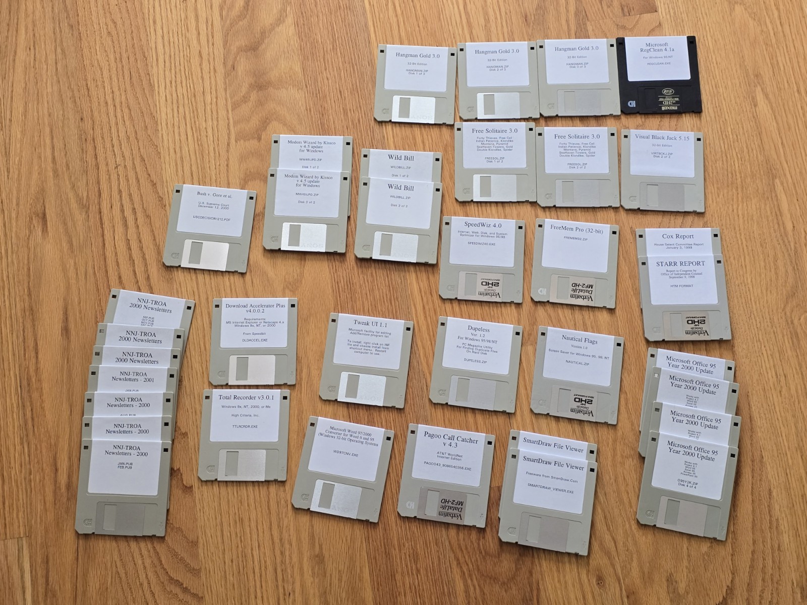 Vintage Disk 3.5” Floppy IBM PC Computer Software Collection 35+ Disks 90s 00s