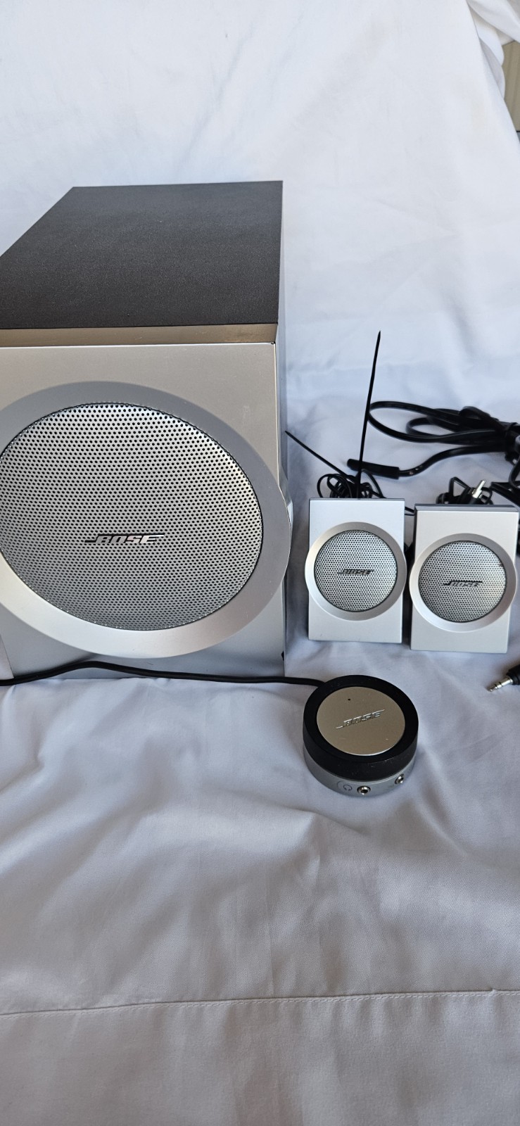 Bose Companion 3 Series I Multimedia Speaker System w/ Subwoofer Tested Works 