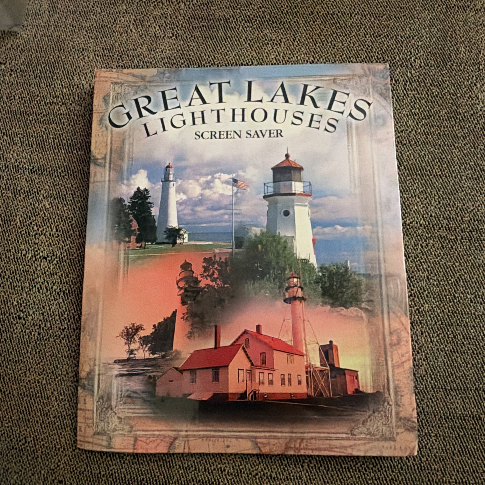 NEW Great Lakes Lighthouses  Vintage Screen Saver PC Software 3.5" Disk Floppy
