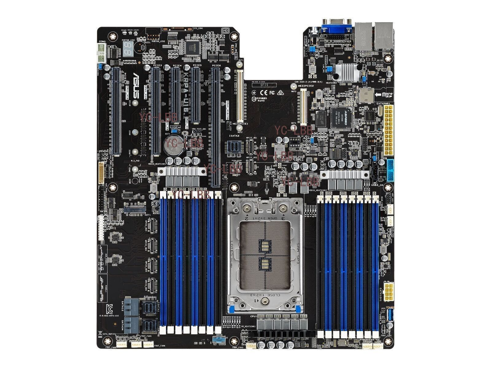ASUS KRPA-U16 SERVER Motherboard EEB Support AMD EPYC 7742/7702/7763/7542 CPU