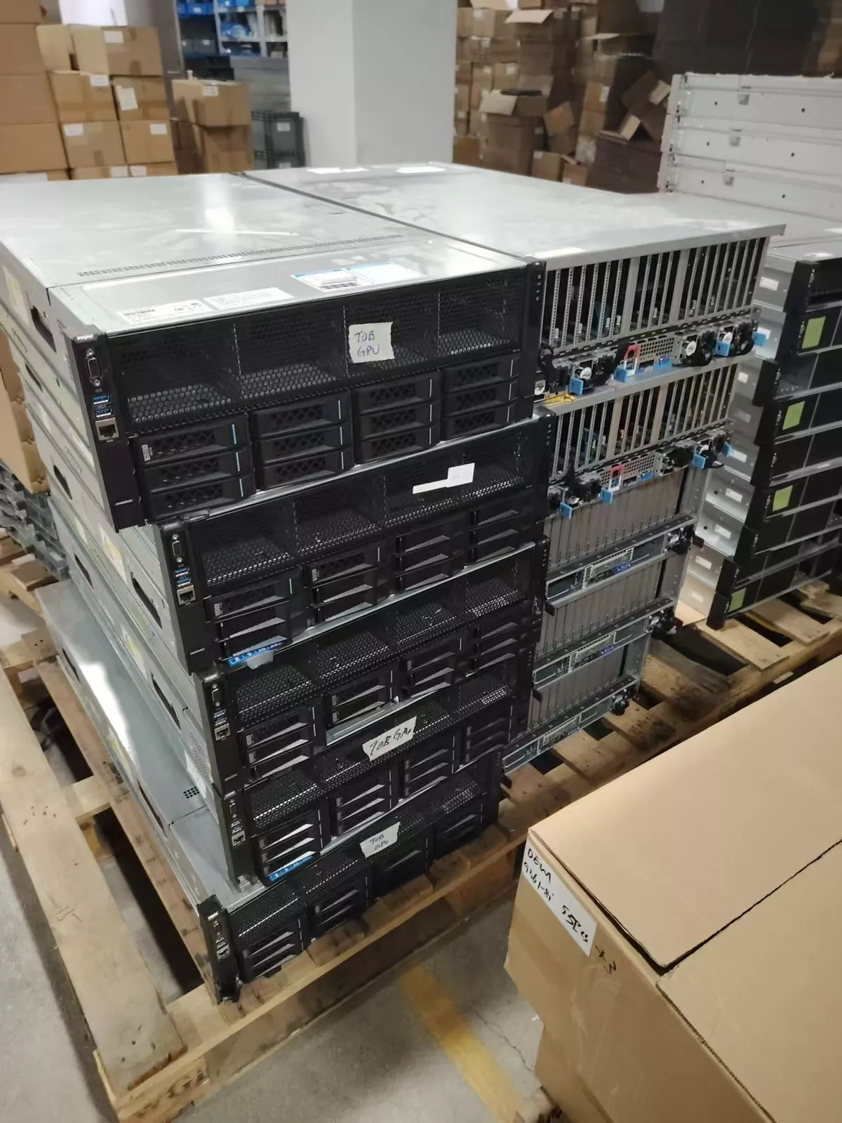 Inspur NF5468 M5 12X3.5" 8GPU Server 4xPSU 2X Gold 6148 CPU 20Core 256G RAM