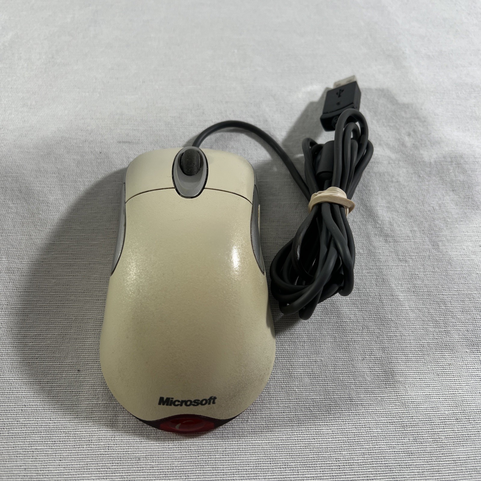 Vintage Microsoft Wheel Mouse Optical USB & PS/2 Compatible