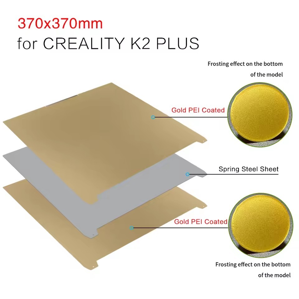 3D Printer For Creality K2 Plus Double-sided Build Plate Sheet Hotend Kit Parts