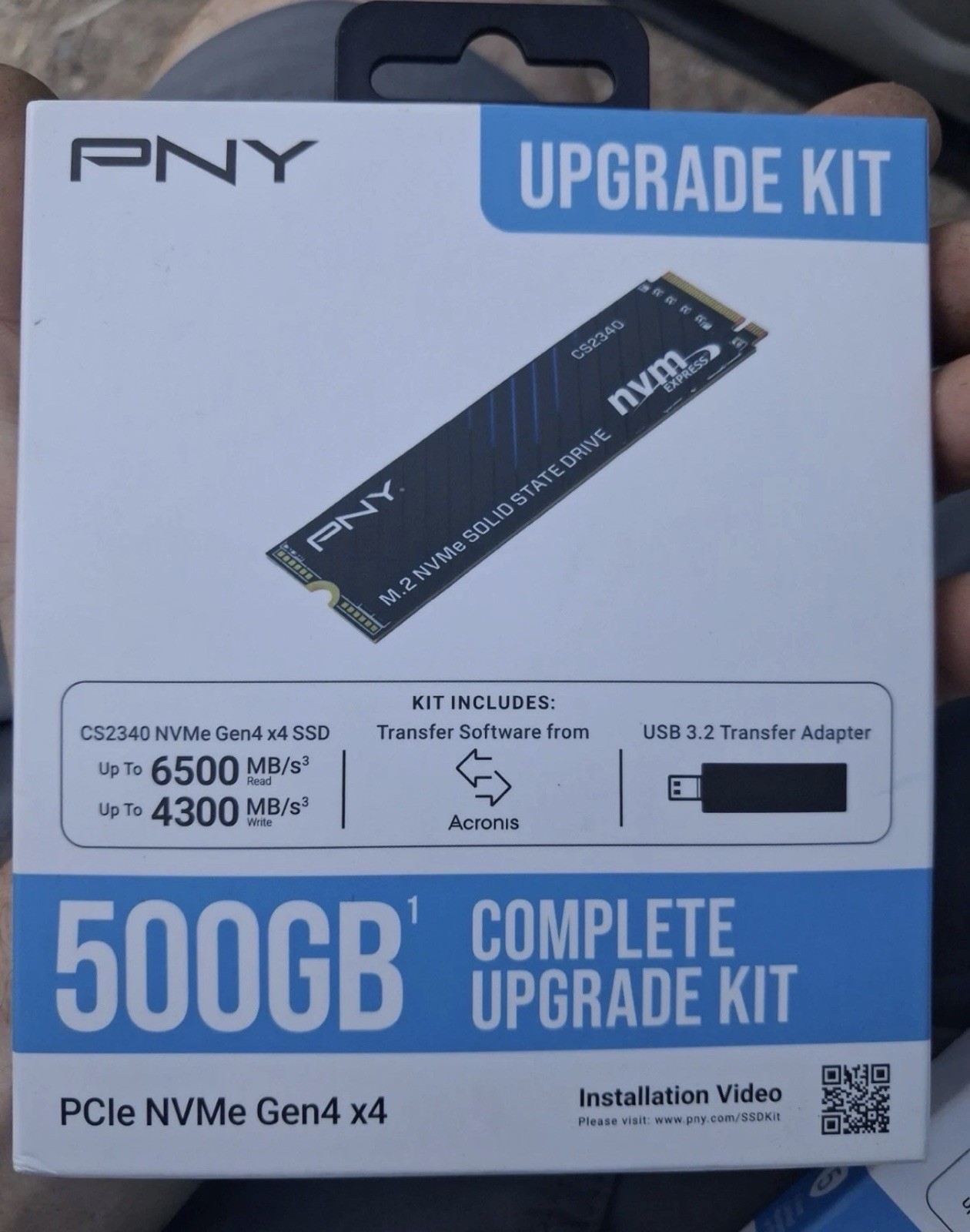 Pny 500gb nvmE SSD Upgrade Kit