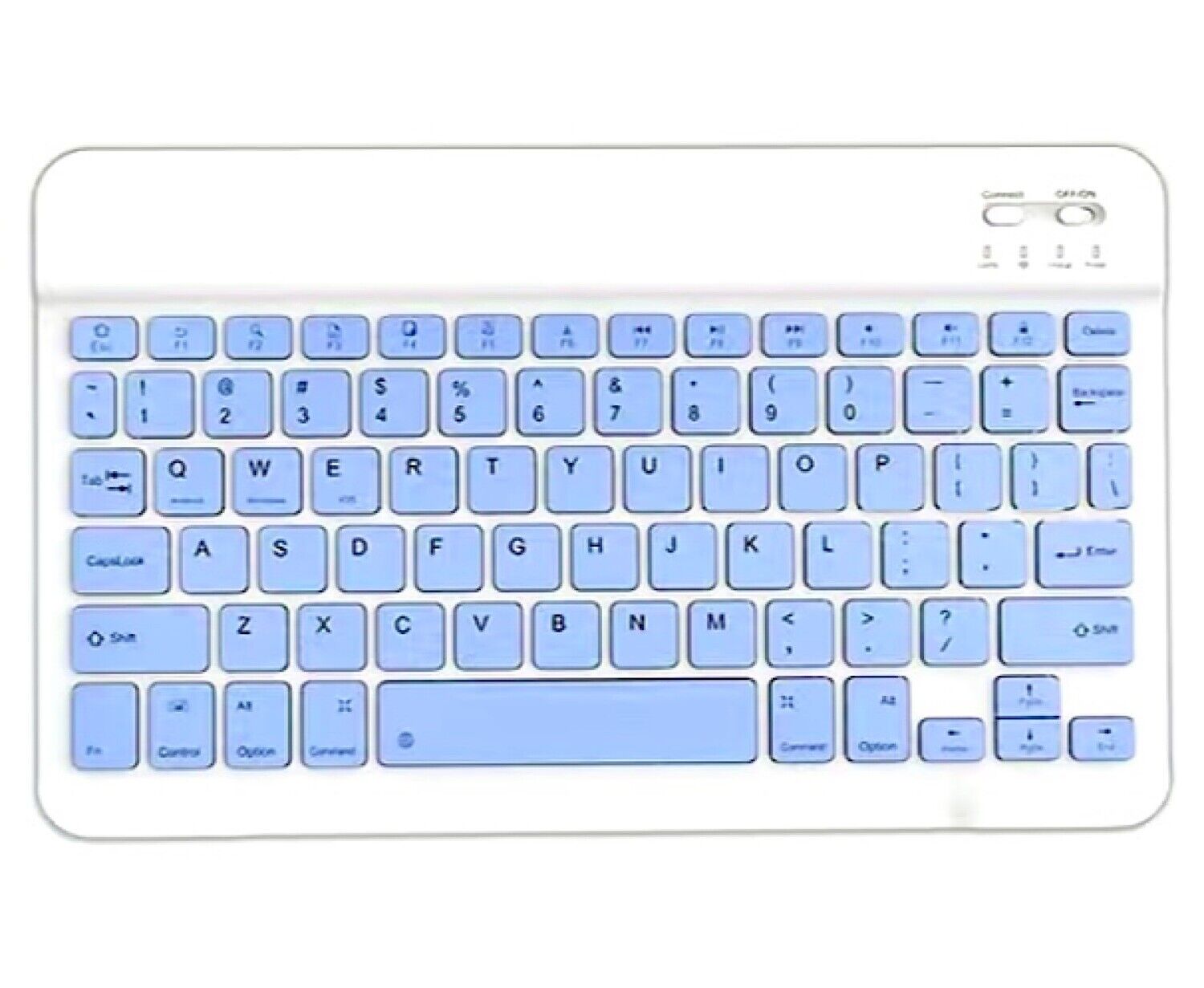 Brandnew Wireless Bluetooth Purple Keys Ultra Slim Sleek Rechargeable Keyboard