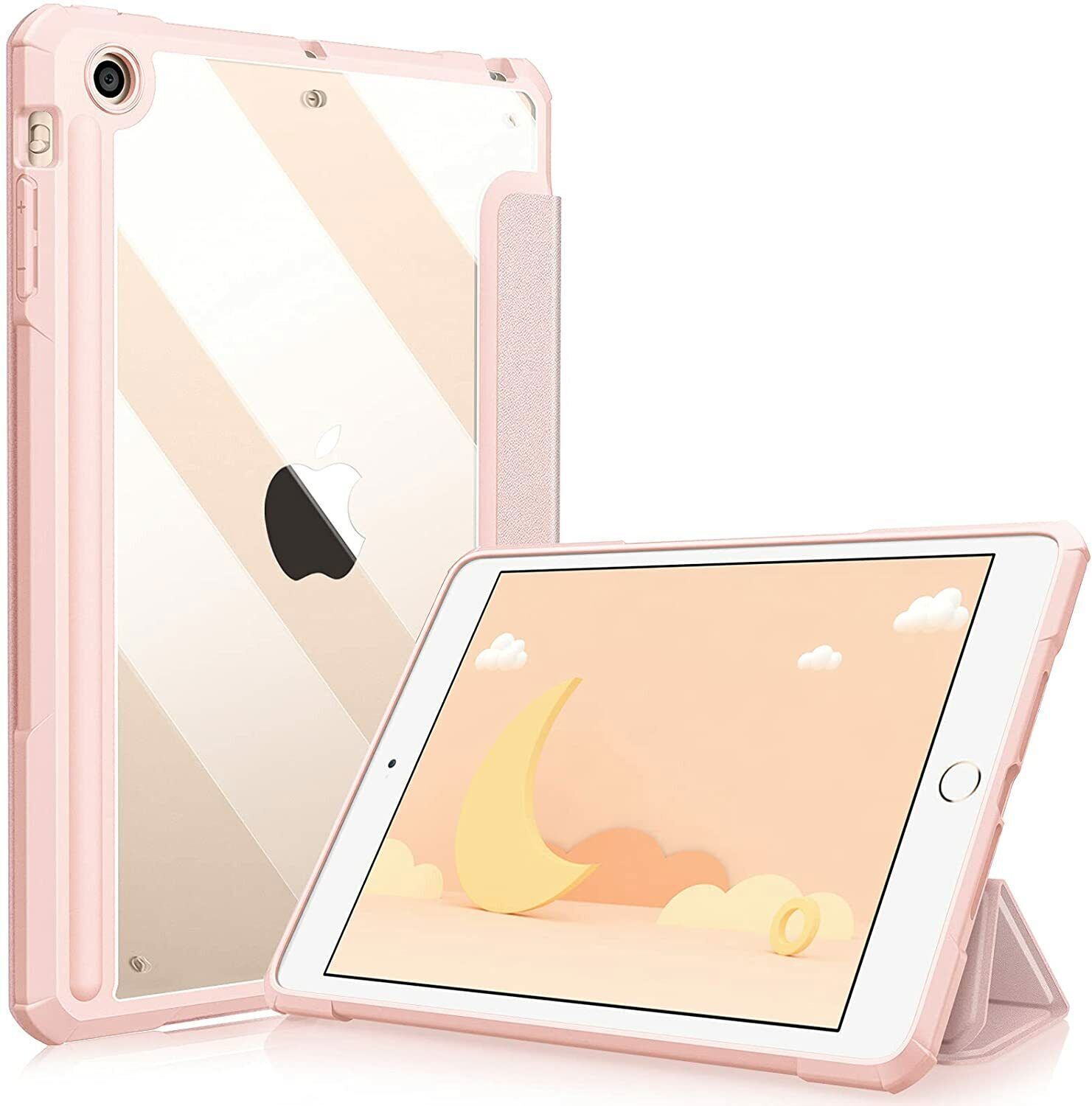 For iPad Mini 3/2/1 Hybrid Slim Case Shockproof Clear Transparent Back Cover