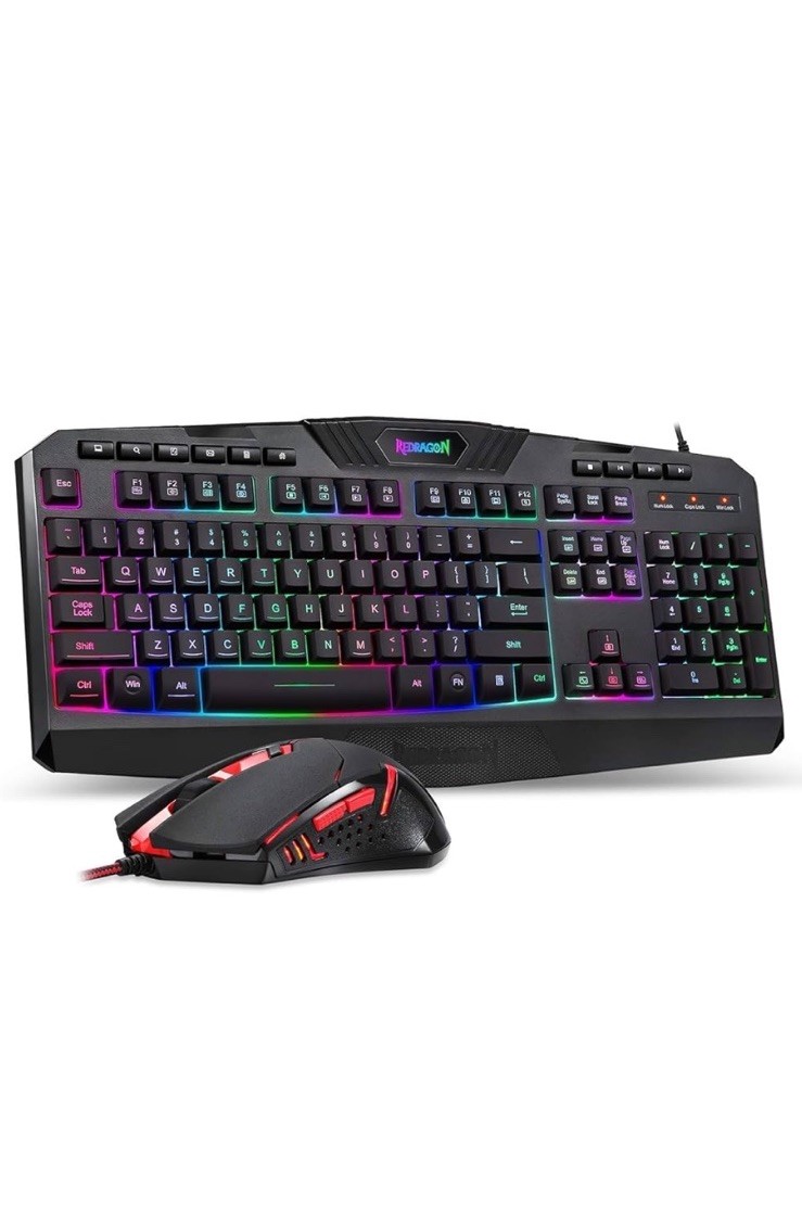 Redragon S101 Gaming Keyboard, M601 Mouse, RGB Backlit Gaming Keyboard, Combo
