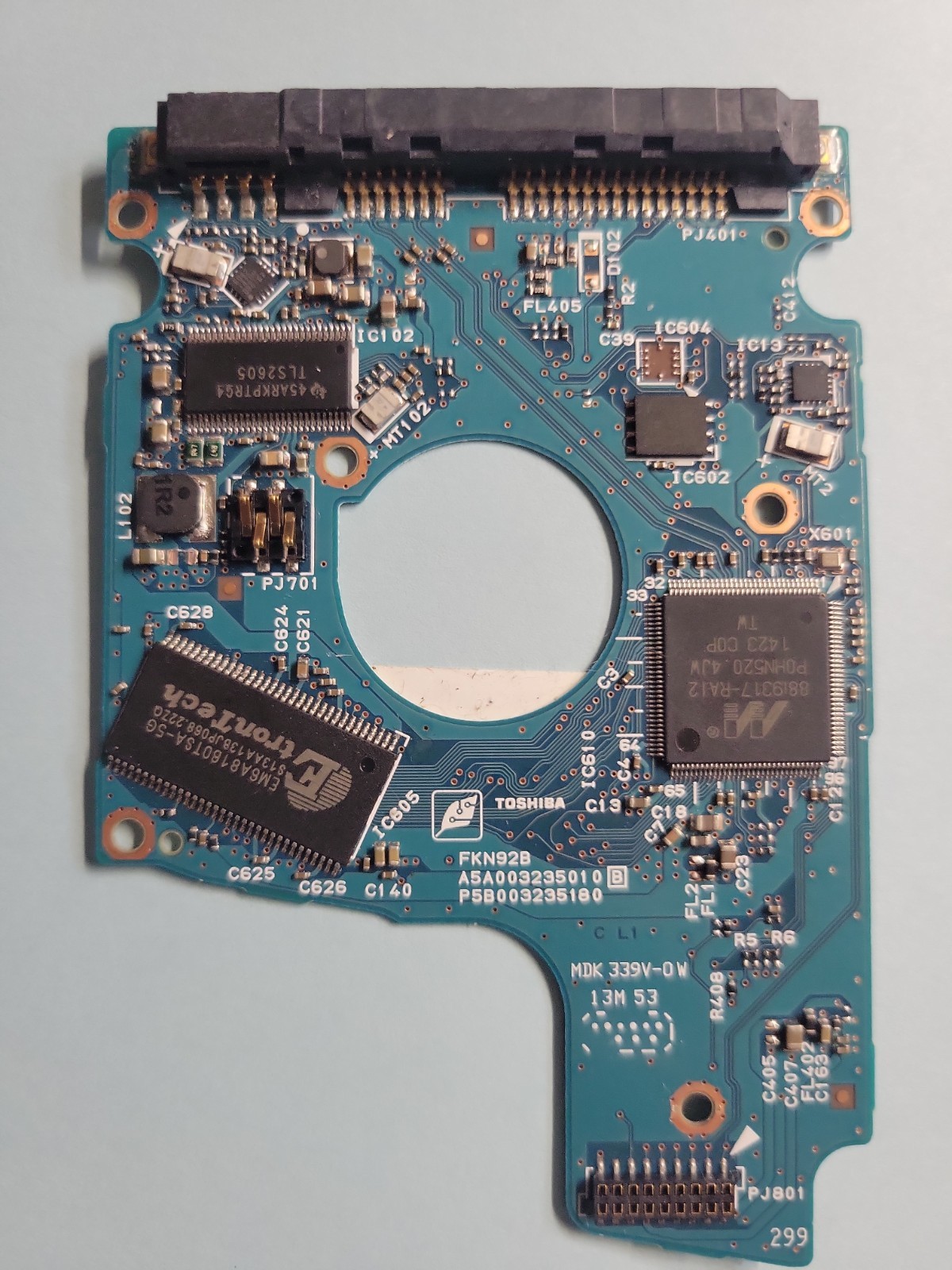 Toshiba Laptop HDD PCB Logic Circuit Board, 