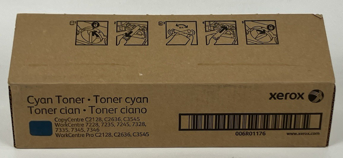 XEROX 006R01176 Cyan Toner for CopyCentre & WorkCentre (Genuine OEM New)