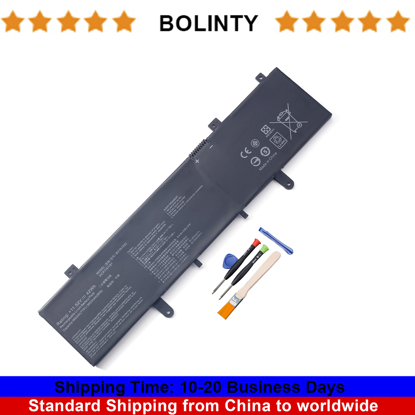 B31N1632 Battery For ASUS Vivobook 14 X405U X405UA X405UR X405UQ S4000U S4100U