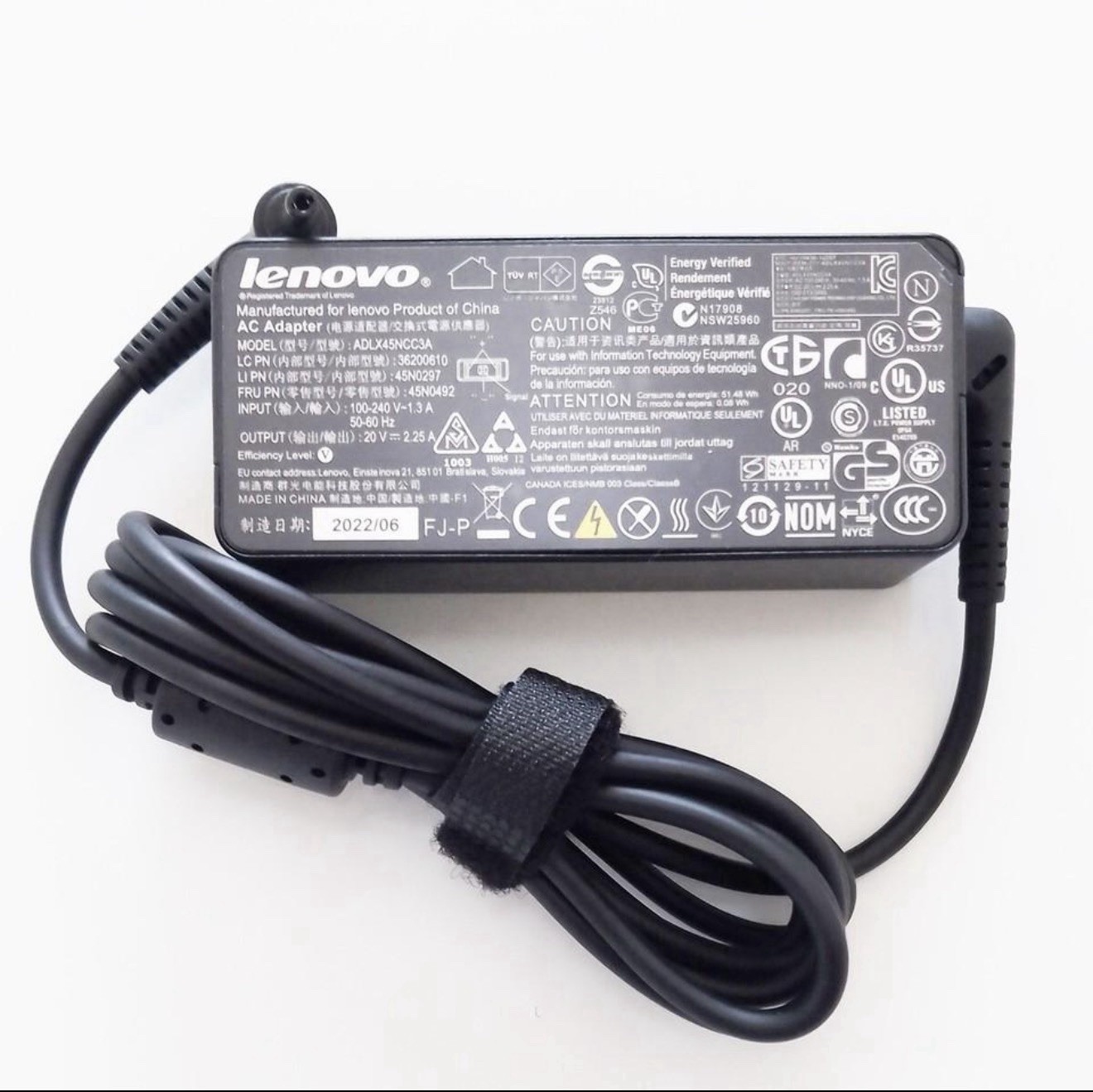 Lenovo Original 45W AC Adapter ADLX45DLC3A GX21J75541 20V 2.25A OEM New