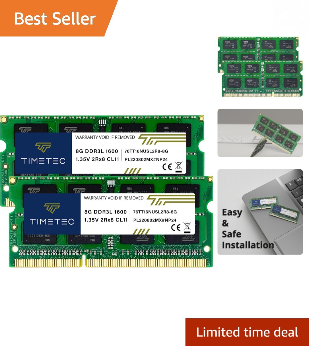 16GB Kit DDR3L SODIMM RAM 1600MHz for Enhanced Laptop Performance