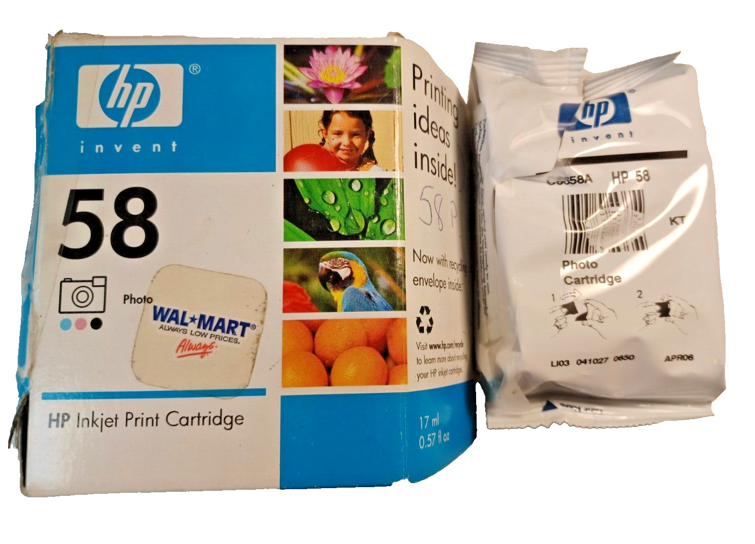 Genuine HP 58 Inkjet Print Cartridge Photo C6658AN Deskjet Photosmart Exp 2005