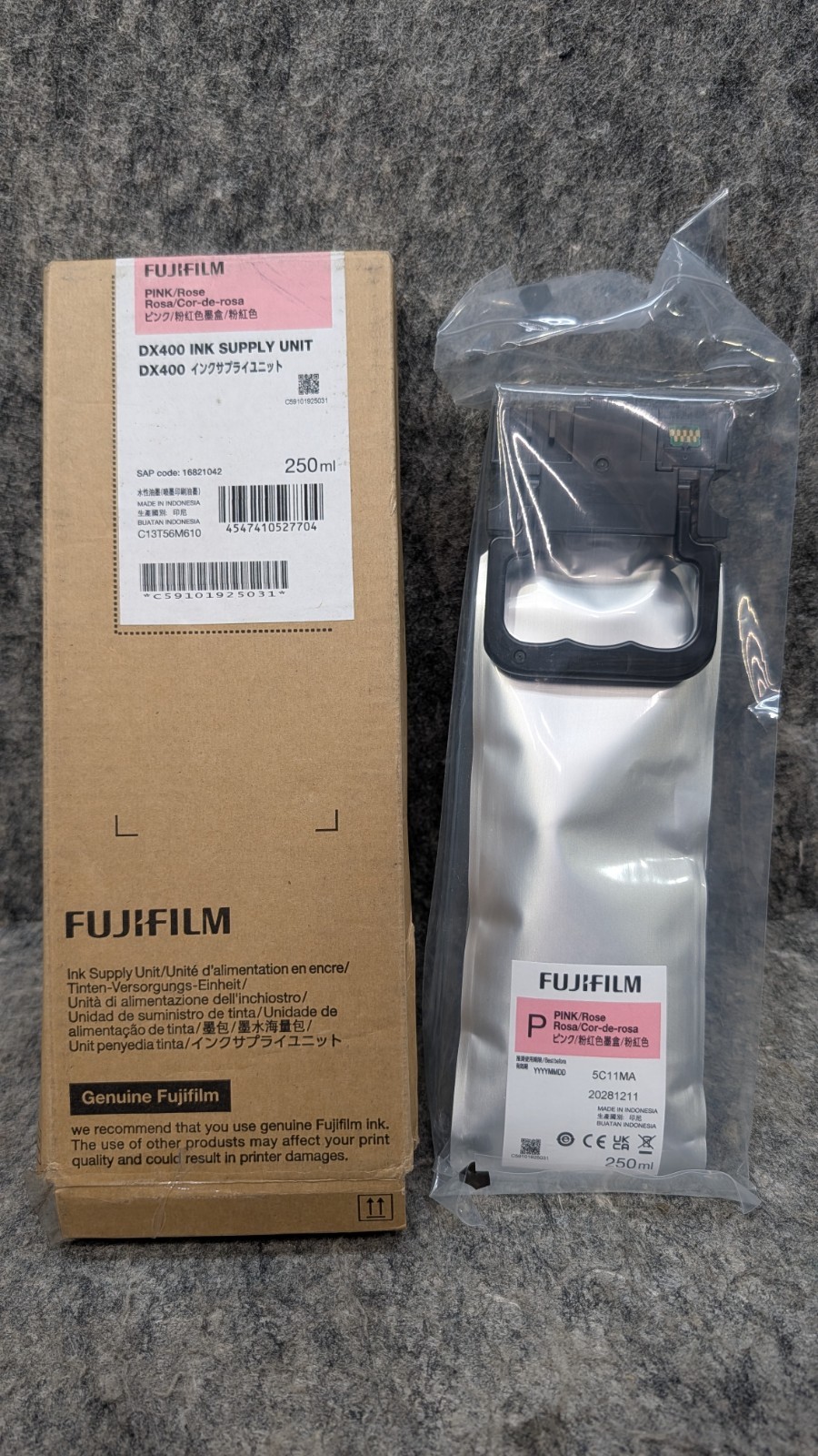 Fujifilm Pink Rose DX400 Ink Supply Kit - 12/2028 🔥New Sealed🔥